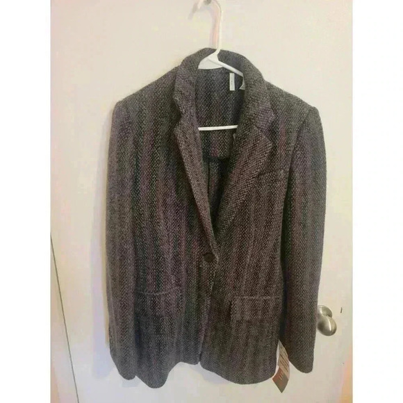 IISLI Wool Blazer WoolJacket Womens sz 6 Coquette Academia Boss Lady Office - Picture 1 of 12